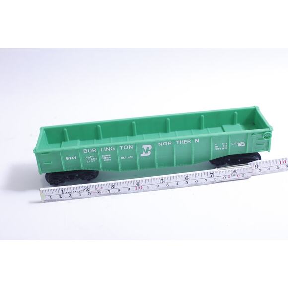 Lionel Burlington Northern 9141, Green Gondola Car, 1970s - Picture 3 of 3